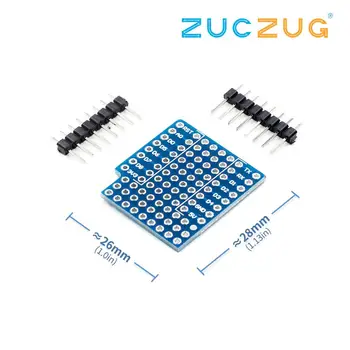

ProtoBoard Shield for WeMos D1 mini double sided perf board Compatible