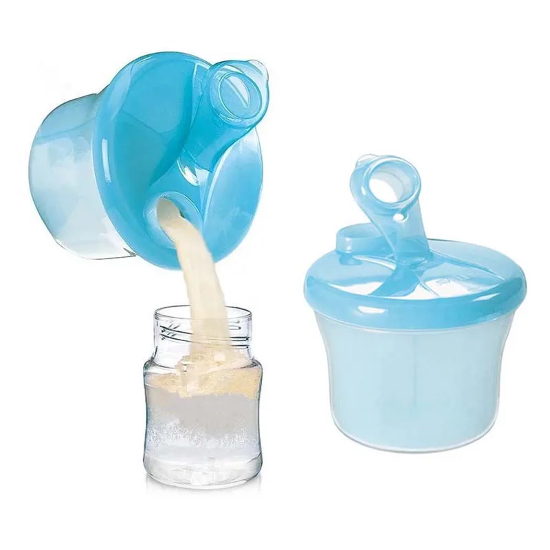 3 Lattice Baby Milk Powder Boxes Cartoon Penguin Formula Dispenser Resue Container Case Portable Food Storage Travel Boxes