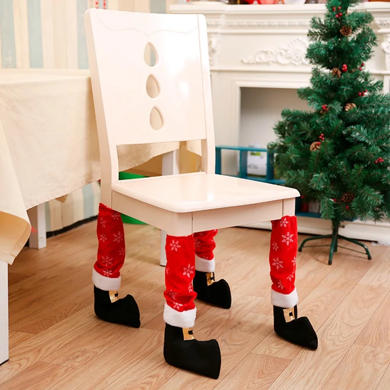 FENGRISE, чехлы для ног на стол, стула, рождественские украшения для дома, рождественские украшения, Noel Navidad, Рождество, счастливый год