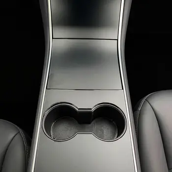 

Car Anti-fingerprint Center Console Stickers Wrap Carbon Fiber Decorative for Model 3 Panel Protection Scratch-resistant
