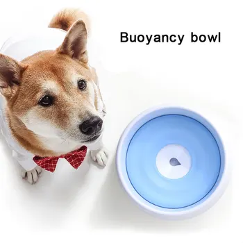 

1200ML Pet Dog Drinking Non-wet Buoyancy Bowl Outdoor Matte Splash-proof Water for dogs cats car Travel