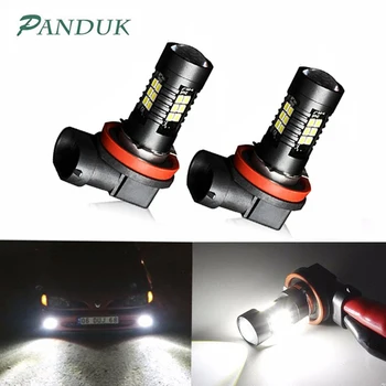 

PANDUK 2Pcs H11 Led HB4 9006 9005 LED Fog Lights Bulb H4 H7 H1 H3 1156 1157 3030SMD 1200LM 6000K Car Driving Lamp Led Light 12V