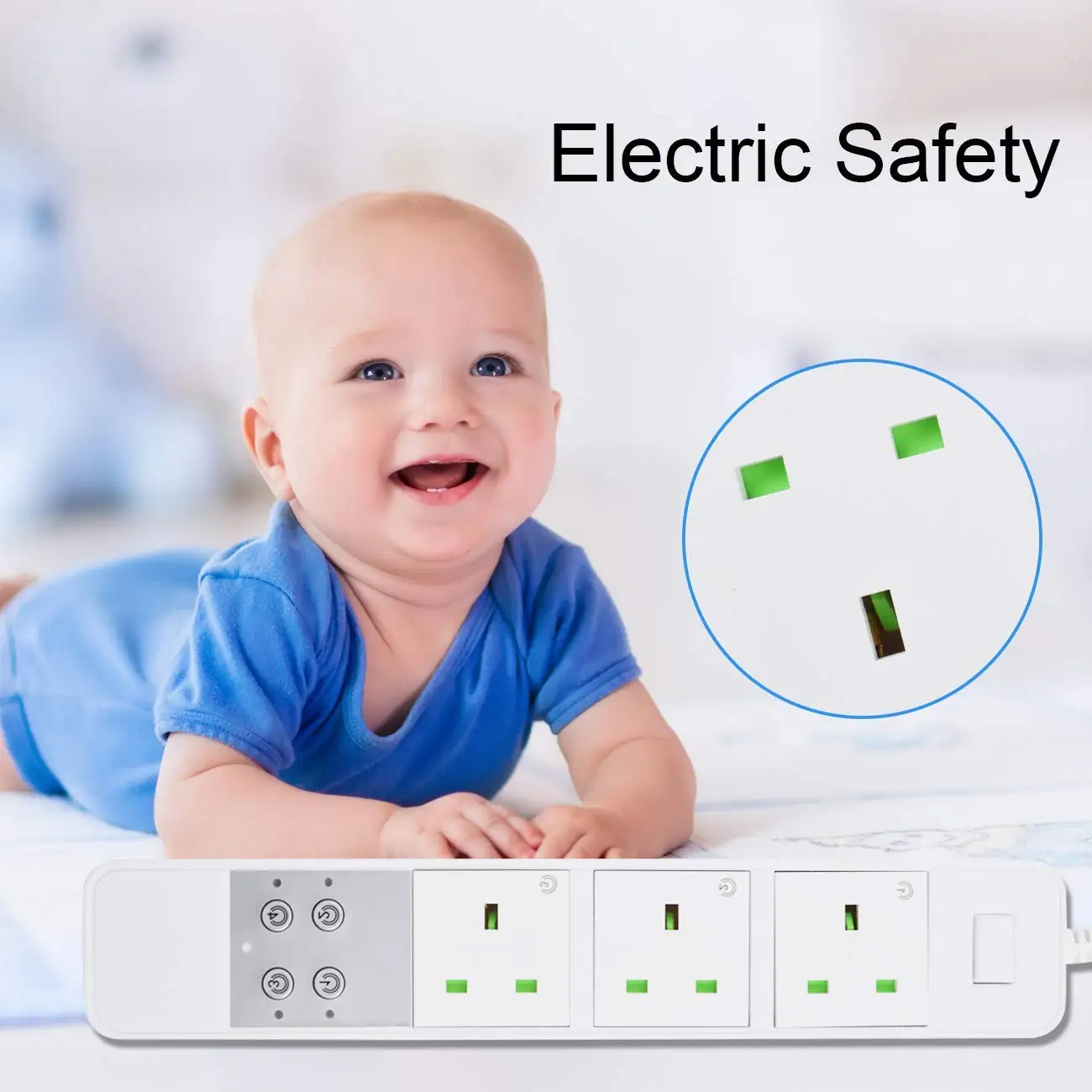 Wifi Smart power Strip Защита от перенапряжения UK Plug удлинители независимый переключатель дистанционное управление работа с Alexa Google Home