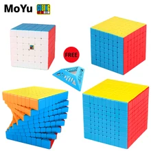MoYu Meilong 9x9 8x8 7x7 6x6 магический куб cubingclass MF8 Meilong 6x6 7x7 9x9 Cubo Magico Puzzle Meilong cubes Детские Подарочные игрушки