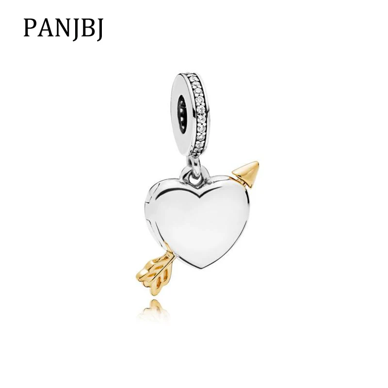 

Real 925 Sterling Silver Bead Charm Arrow of Love Pendant Charm Charms Jewellery Fit Pandora Bracelets DIY Women 2019 Jewelry