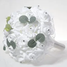 Искусственный Букет невесты розы свадебный букет для подружек невесты свадебные цветы Свадебный букет свадебные аксессуары