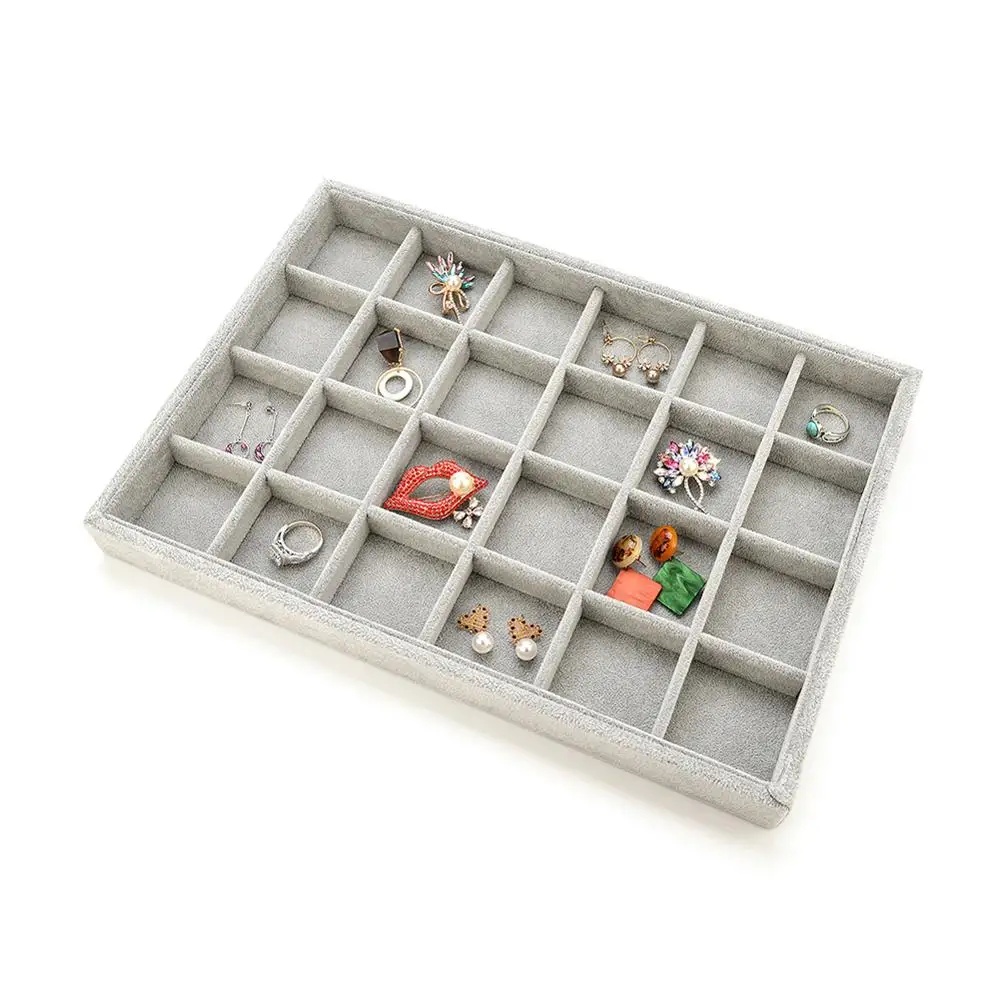 

Jewelry Storage Box Ear Nail Display Holder Tray Stackable For Pendant Necklace Bracelet Watch Jewelry Storage Organizer