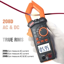 Uchwyt cyfrowego miernika uniwersalnego 4000/6000 zlicza Auto zakres True RMS Amp DC/AC zacisk elektryczny Tester mierniki woltomierz NCV Ohm Test