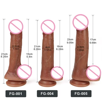 Huge Realistic Dildo Silicone Big Male Artificial Penis with Suction Cup Anal Plug Strap on Dildos for Women Adult Sex Toys Dick 5