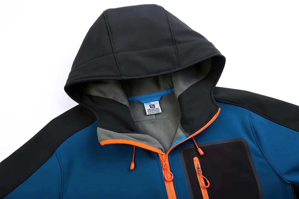 SAGACE Explosion модели классическая мужская стеганая мягкая оболочка куртка с капюшоном Лоскутная спортивная куртка для альпинизма горячая распродажа