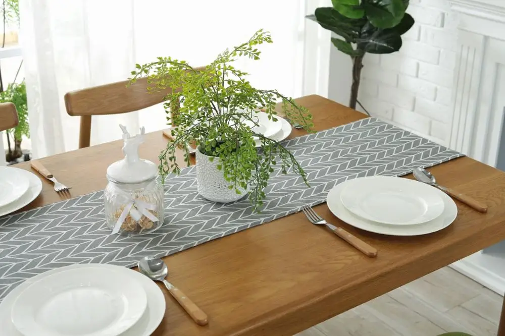1 шт. современный настольная дорожка chemin de table для свадебной вечеринки пальмовый лист camino de mesa tafelloper Monstera салфетка под тарелку с лиственным рисунком QA 159