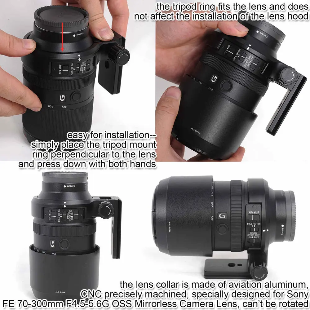 Объектив воротник штатив крепление кольцо для sony FE 70-300 мм f/4,5-5,6G OSS объектив SEL70300G, встроенный Arca-Swiss Quick Release Plate