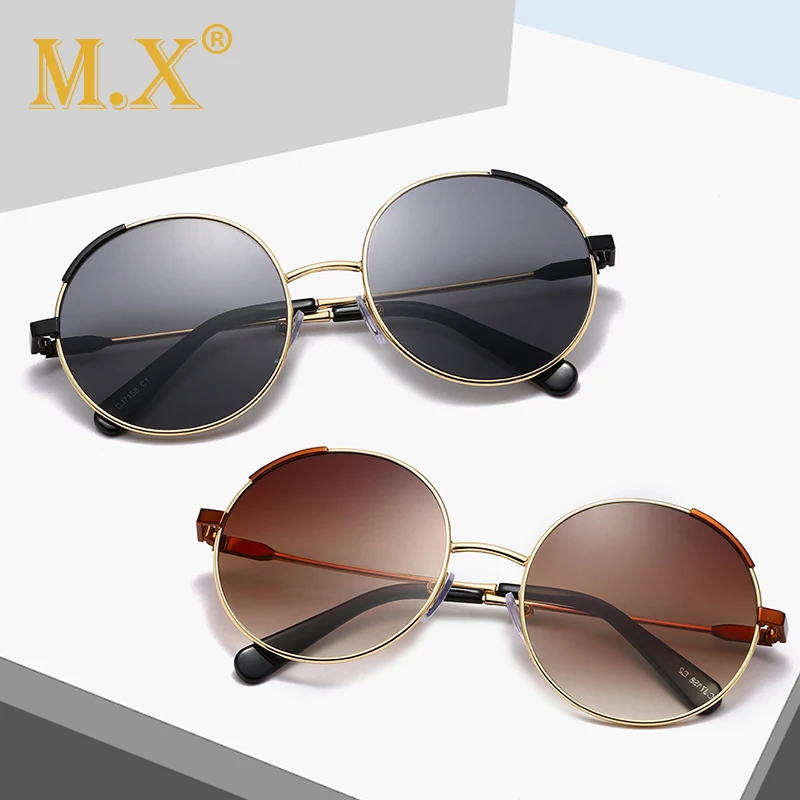 

MX Mirror Round Sunglasses Women 2019 Luxury Brand Designer Vintage Retro Sun Glasses For Women Female Ladies Sunglass S7158