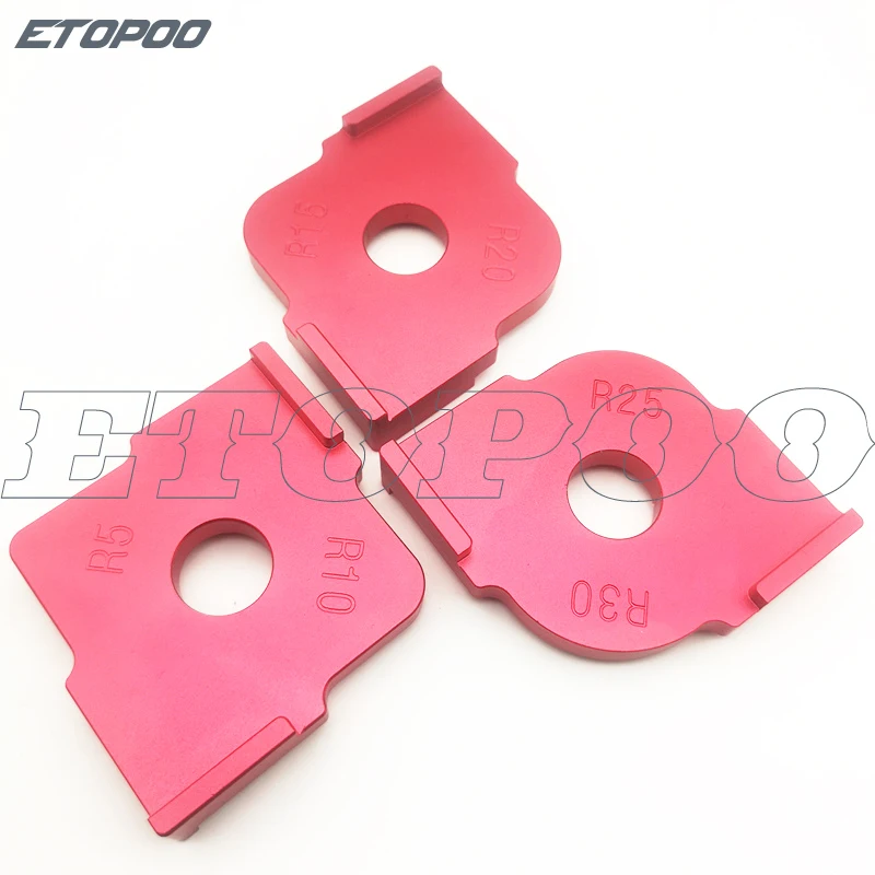 R5-R10R15-R20R25-R30 3 шт./компл. Деревообрабатывающие инструменты гравировальный станок закругленными уголками шаблон Rplate древесины фрезерные машины линейка R5 R10 R15 R20 R25 R30 T10 T20 - Цвет: R5-R10R15-R20R25-R30
