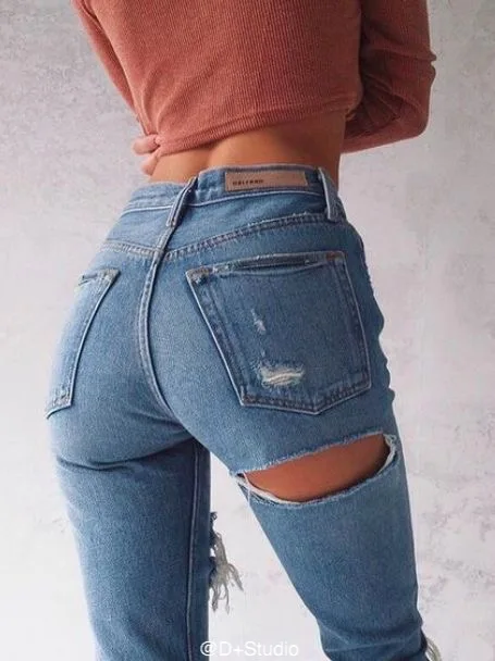 Saliency High Waist Stretch Knee Butt 