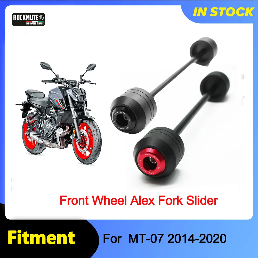 

Для YAMAHA MT-07 2014-2020 с логотипом мотоцикла POM круглая передняя ось вилка поломка слайдеры защита колеса