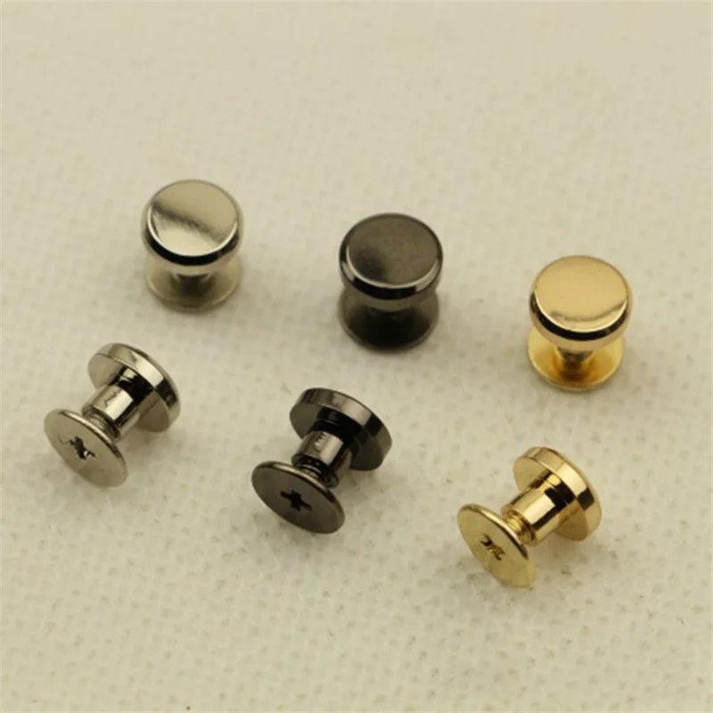 XUNZHE 20 Sets10*5.5mm Metal Sure Screw Nails Rivets Double Flat Head