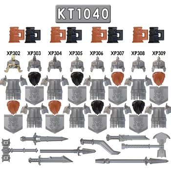 

Single sale Rome knight figures Monster Dwarf Warrior Iron Foot Dane leader of the DWARVES Building Blocks bricks Toys kt1040