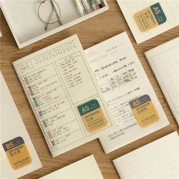 

Semi-transparent PP a5b5 Notebook Dotted Line Blank Note Notebook Paper Inside Paper Notepad Staple Binding 40 Sheets(80 Pages)