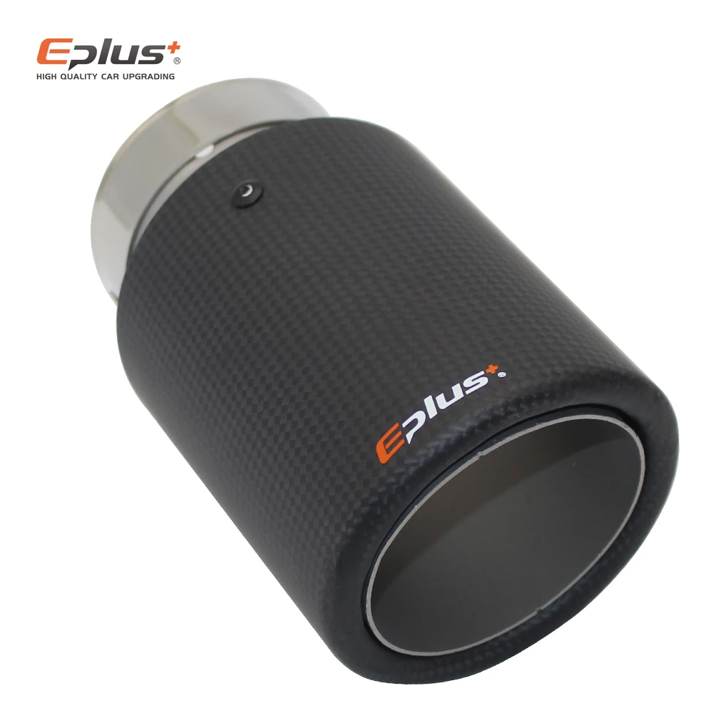 Tubo de Escape Carbono do Carro Silenciadores para Akrapovic Eplus Ponta Silenciador Matte Universal Friso Jateamento Inoxidável 11 Silenciadores