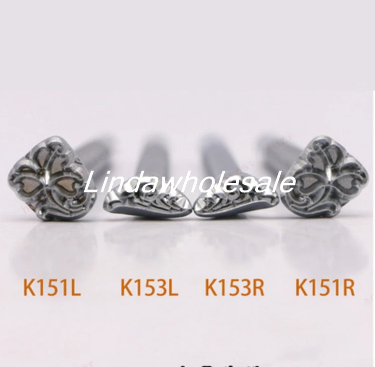 Инструмент для печати с кожаной резьбой, K151L/K151R/K153L/K153R, клеймо, кожаный инструмент