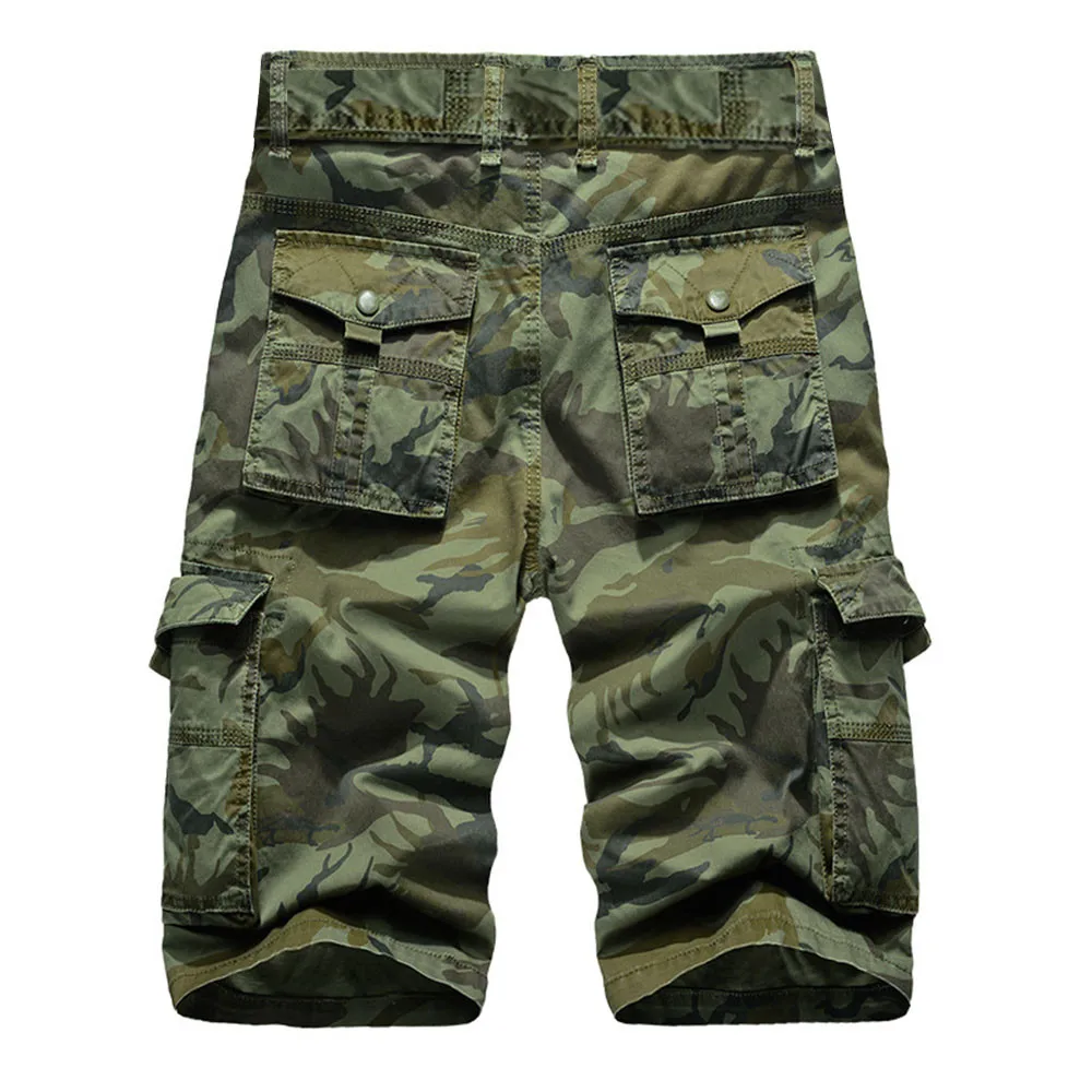 Deals Camouflage Camo Cargo Shorts Men 2020 Mens Casual Shorts Male Loose Work Shorts Man Military Pocket  Short Plus Size 29-44 dr30