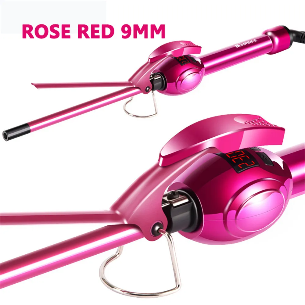 

Hair Curler Rotation Curl Wand Stick MARSKE LCD Display Curling Iron Professional Roller Magic Ceramic Hairdressing Styling Tool