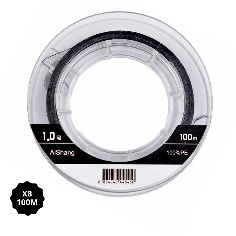 

Strong-Smooth PE Fishing Line100M 4 Strands Braided Fireline Fishing Twine 11-57LB Black Color Linea De Pesca Trenzada
