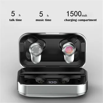 

Ottwn A6 TWS Bluetooth 5.0 High Tone Quality Earphones Wireless Headphones Sport Print Touch Earbuds With 1500 mAh Battery