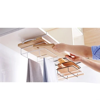 

Kitchen Storage Bin Under Shelf Rack Cabinet Basket Iron Storage Tableware Cup Organizer Holder Stand Kitchen Tools Hanging