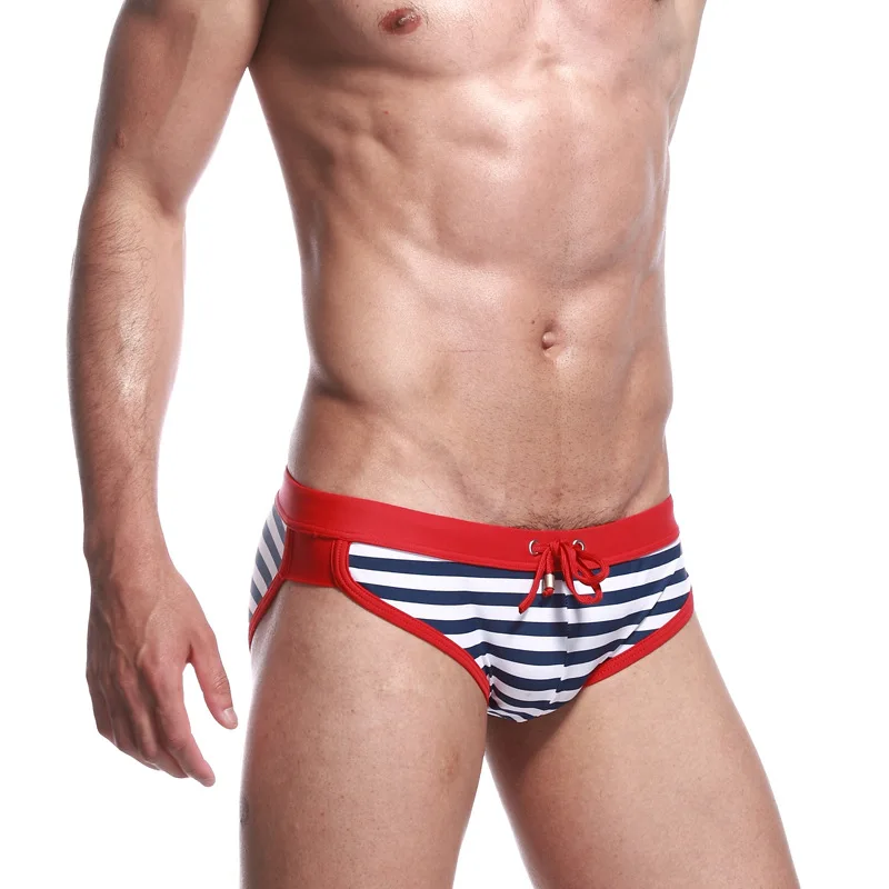 

SEOBEAN New Style Men Classic Stripes Swimming Trunks Hot Springs Swimming Pool Swimming Trunks Men