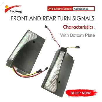 

Electric Scooter Front and Turn Signals with Bottle Plate Luminous Efficiency Lightweight Good Heat Dissipation Accessories
