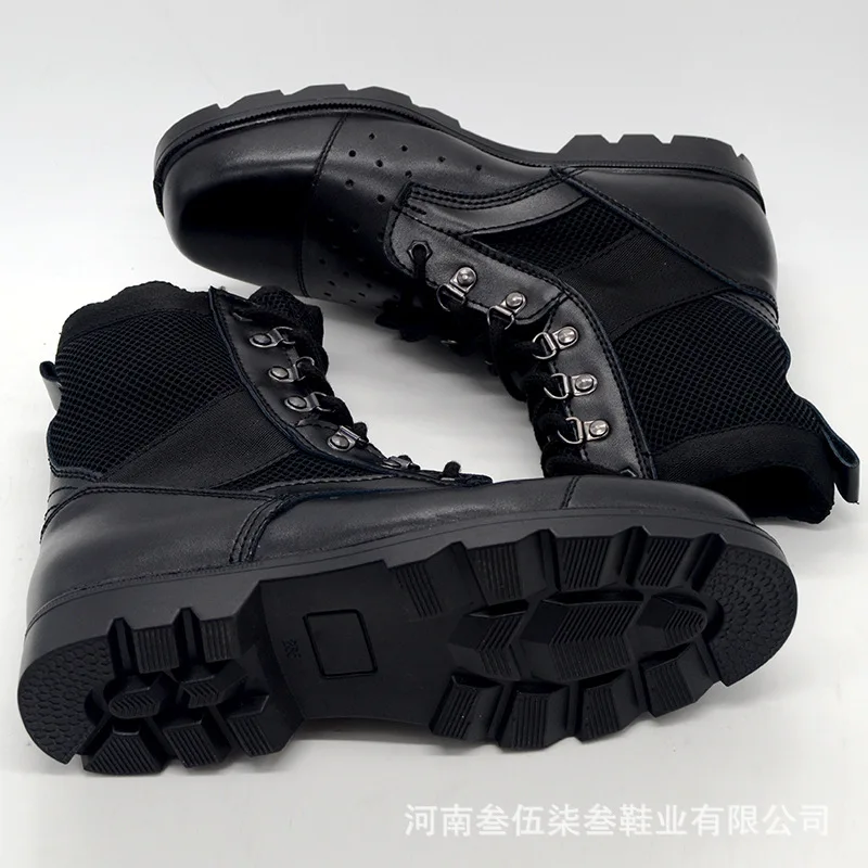 

Dispensing Department Spring And Autumn Men's Combat Boots Genuine Product Hight-top Special Forces Gauze Breathable Air Crew Bo