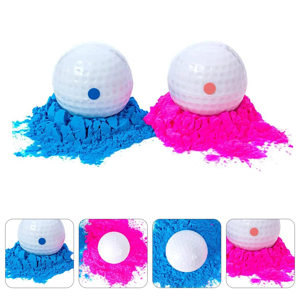 2Pcs Birthday Gender Reveal Smoke Powder Balls Banquet Exploding Balls