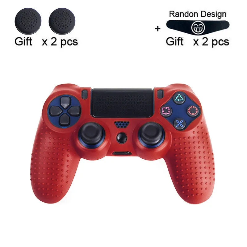 2 Данные лягушка камуфляж силиконовый резиновый гель кожа для sony PS4 Slim/Pro контроллер Обложка защитный чехол для PS4 беспроводной контроллер - Цвет: 2