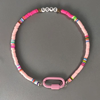 

women bohemia pendant necklace stainless steel color spiral buckle novelty trend silicone choker 2020 summer beach jewelry