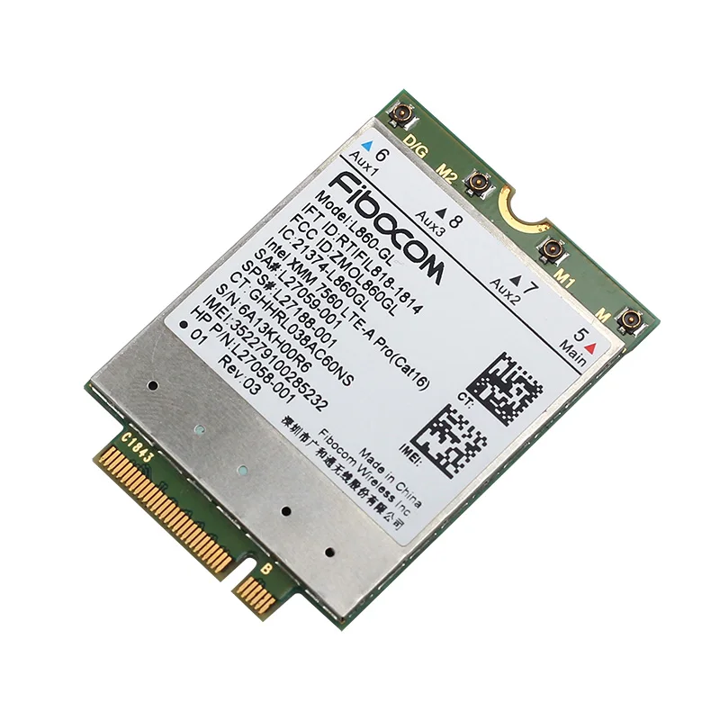 Беспроводная карта памяти Fibocom L860 GL 4G беспроводная для HP Elitebook X360 830 840 850|3G модемы| |