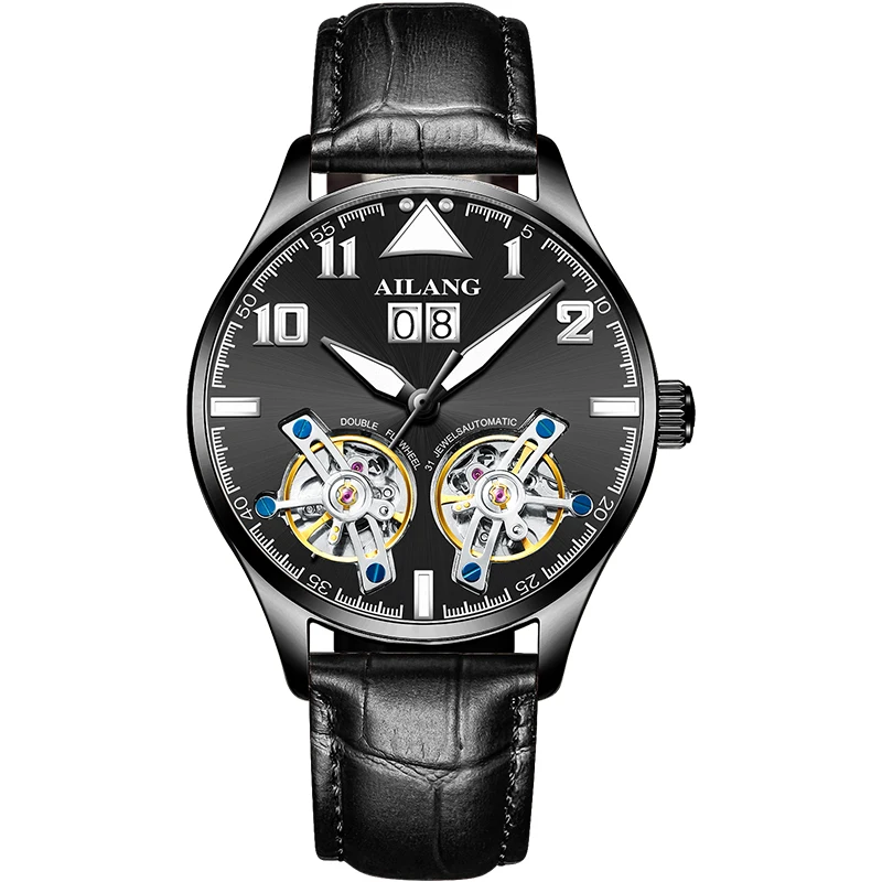 AILANG мужские часы роскошные брендовые наручные механические Tourbillon