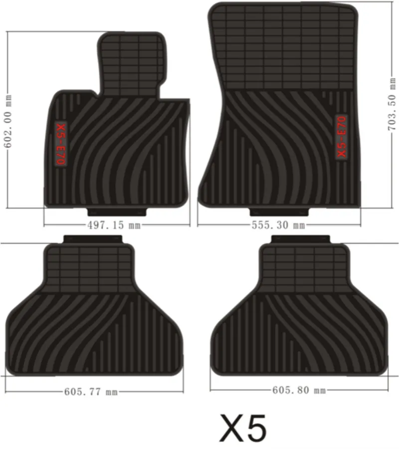 Автомобильные коврики для 2000 2006 года BMW X5 E53 2007 2013 E70 Пользовательские Коврики без