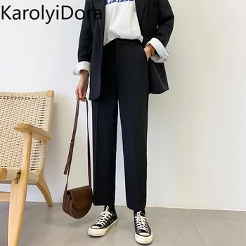 

Wide leg pants women 2020 spring and autumn new Korean version of the loose wild fall straight leg pants high waist