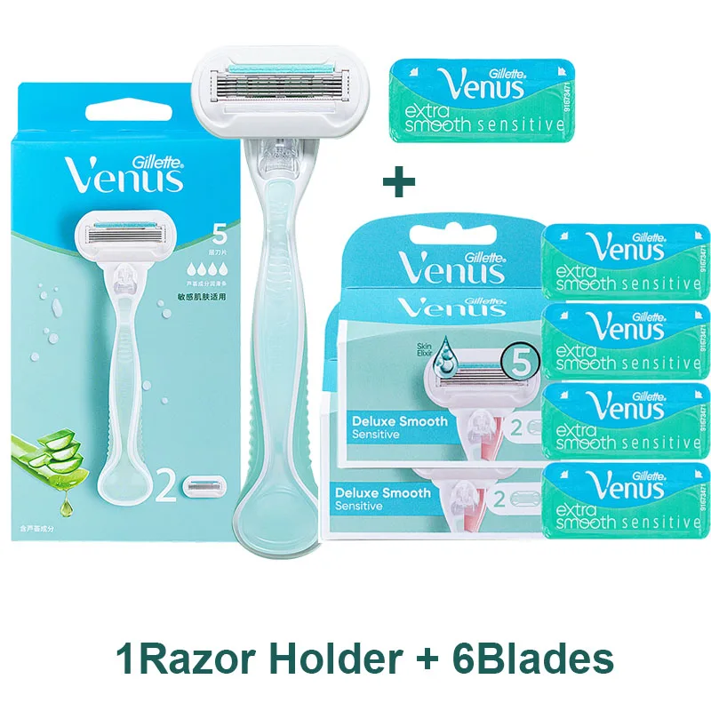 Lot De 9 Lames De Rechange Gillette Venus Deluxe Smooth Sensitive Pour Rasoir Femme - Neuf - Fabriqué En Allemagne