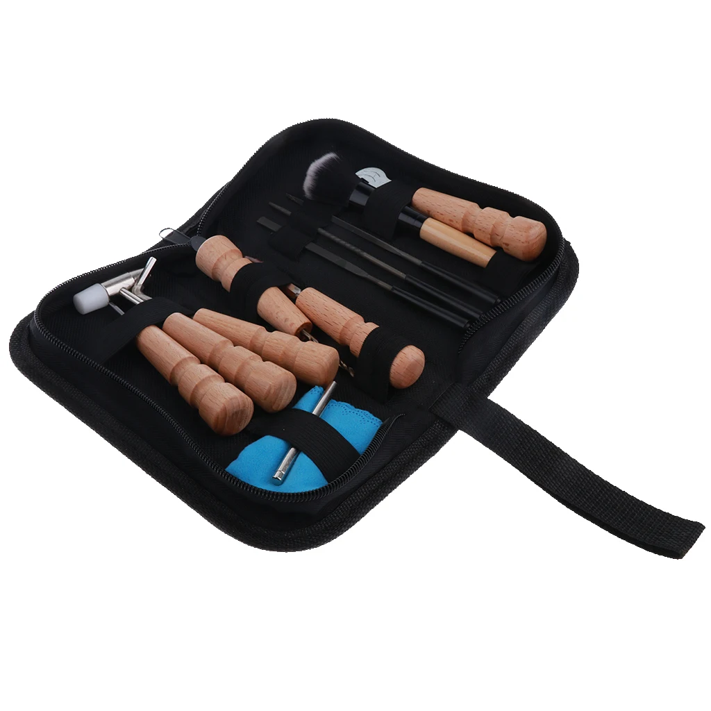 Guitar Mandolin Banjo Bass Repair Maintenance Tools Luthier Guitarist DIY Tools with Storage Bag