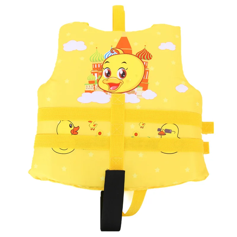 Life Jacket Kids Swimming Life Vest Cartoon Animals Print Flotage Life Jacket with Lockable Buckles for Girls Boys for 2-8 Years