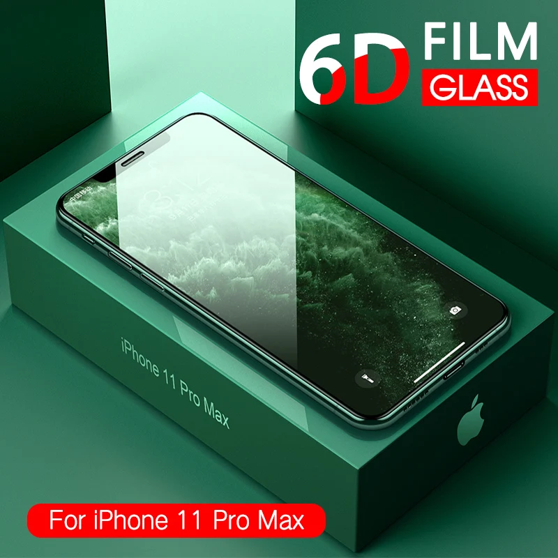 Закаленное стекло полное покрытие для iPhone 11 Pro XS MAX XR X изогнутая Защитная пленка 10