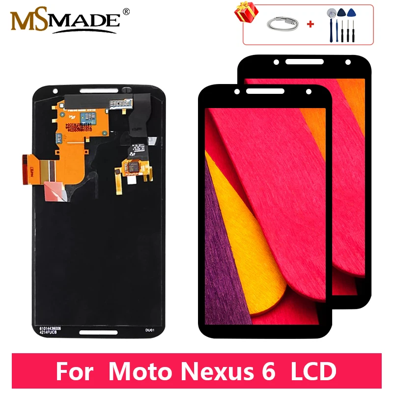 

5.96" For Motorola Moto Nexus 6 XT1100 XT1103 LCD Touch Screen Display Digitizer Replacement Parts Assembly 2560*1440