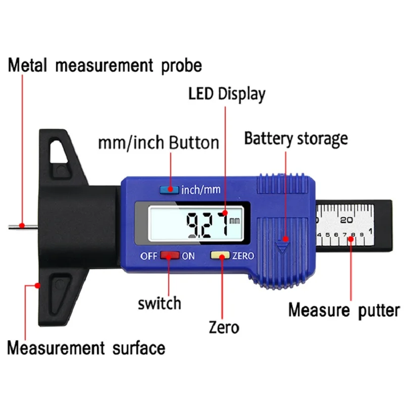 Digital Micrometer Tire Tread Guage - Image 5