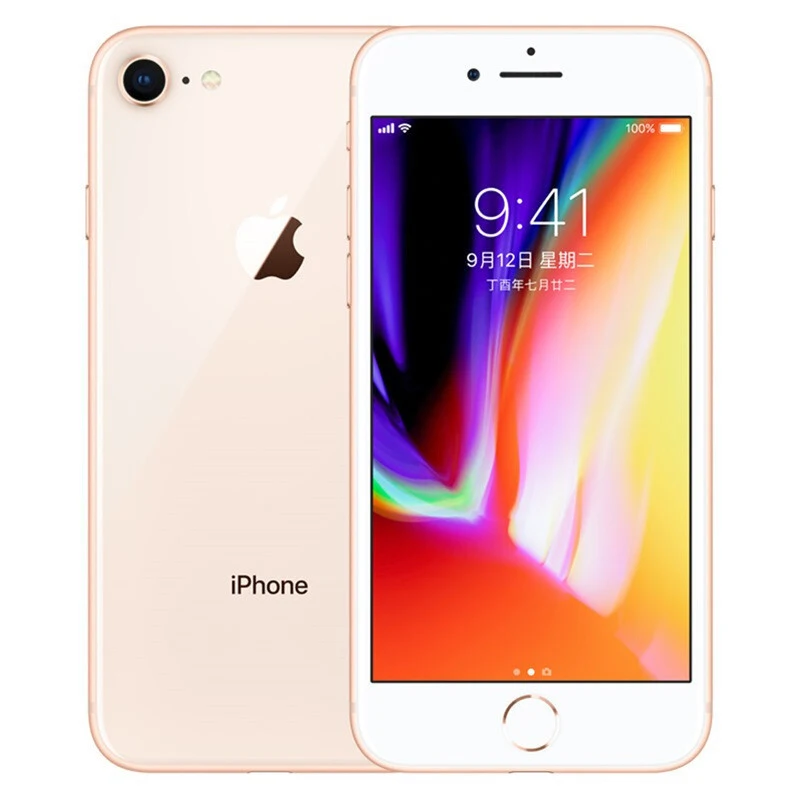 Apple iPhone 8 A11 Bionic 4," 2 Гб ОЗУ 64 Гб/256 ГБ шестиядерный IOS 3D Touch ID 12.0MP отпечаток пальца 4G LTE разблокированный мобильный телефон - Цвет: Gold