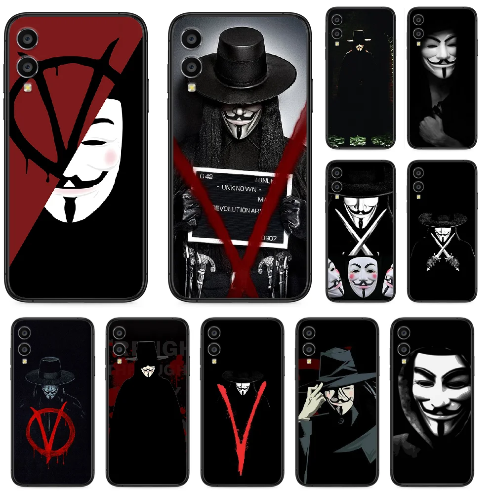 V для Fawkes Mask Vendetta чехол телефона Huawei Honor 10 10i 20 6A 7A 7C 8 8A 8X 9 9X Play View Lite Pro black prime