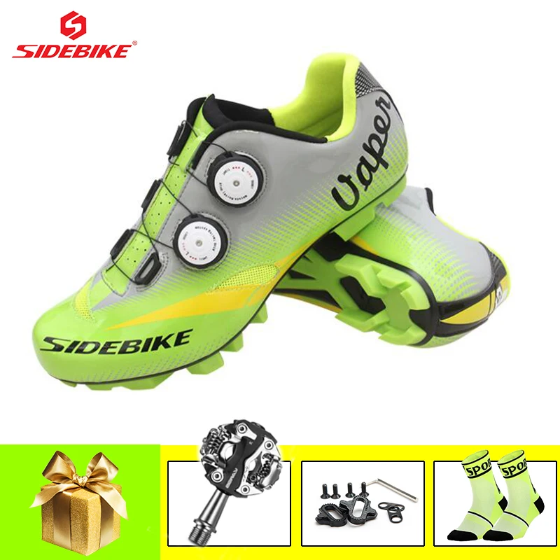 

SIDEBIKE Sapatilha Ciclismo Mtb Bicicleta Pro Cycling Shoes Men Mtb Spd Pedals Self-locking Senakers Mountain Bike Shoes