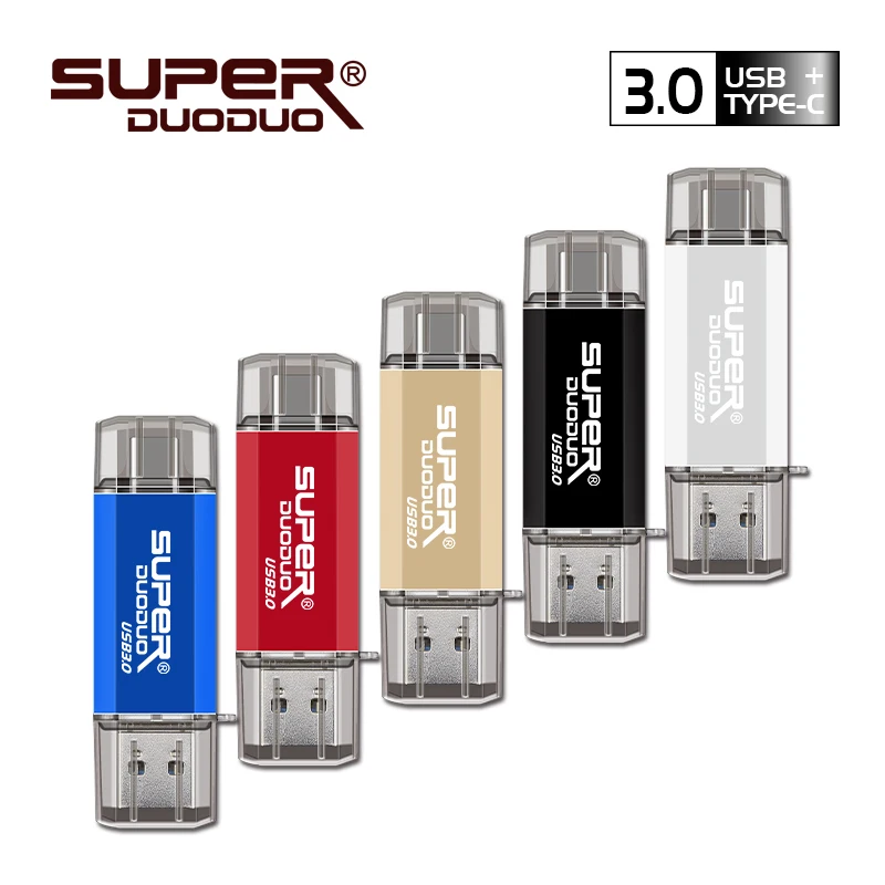 Супер мини USB флеш накопитель Type C 128 ГБ Micro Usb флешка высокого качества 16 32 64 для